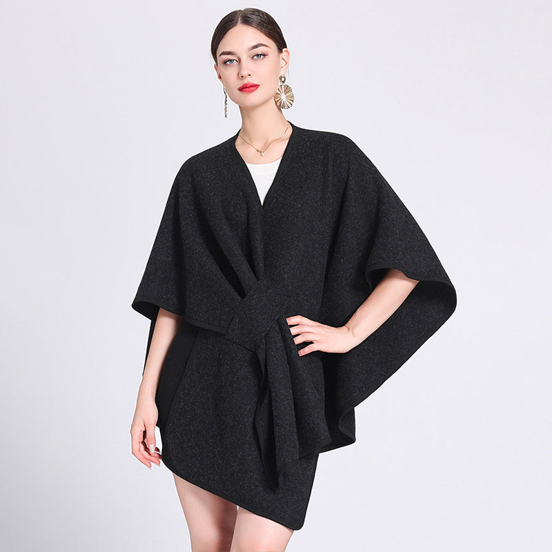 Caped Fleece Shawl