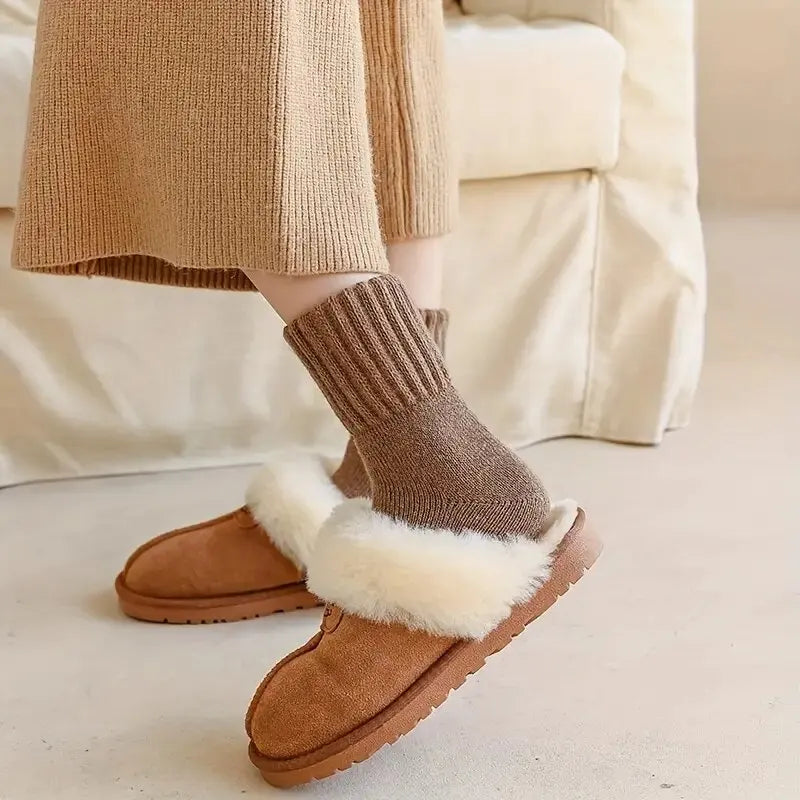 Mid Calf Cotton Winter Socks